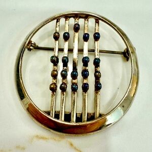 Vintage Silver Monet brooche